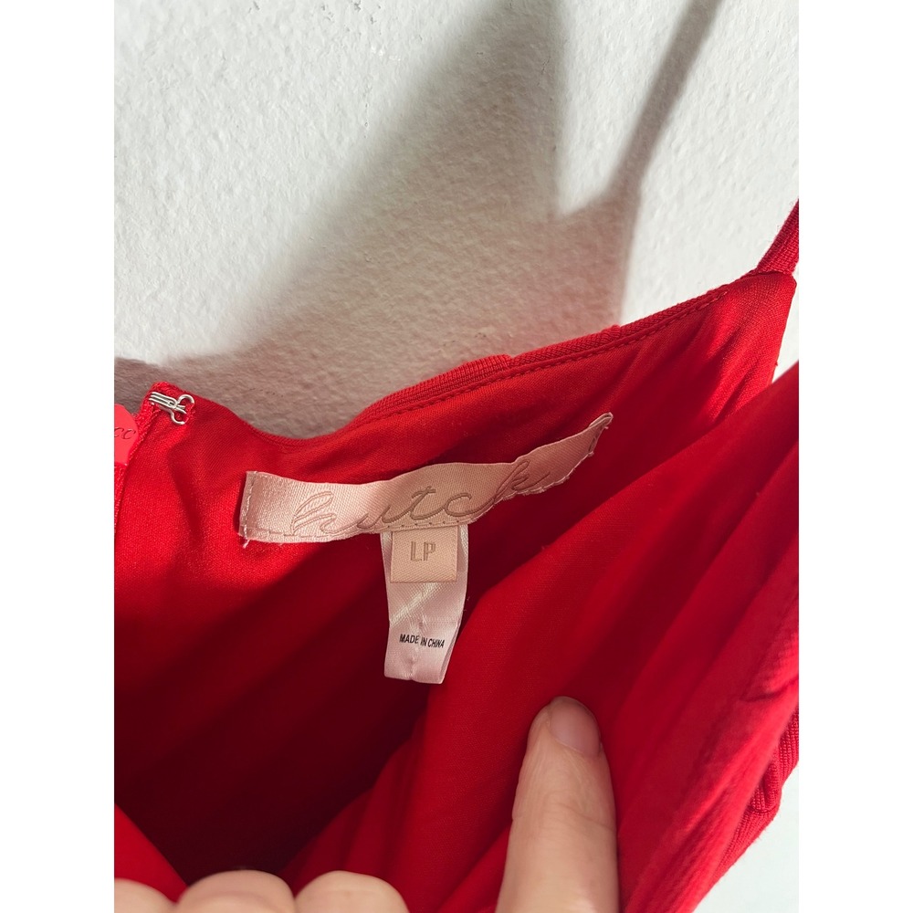 HUTCH x ANTHROPOLOGIE Square Neck Drop Waist Slim Midi Dress - Picture 7 of 9